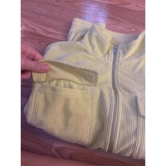 Aerie Corduroy Full Zip Cropped Jacket Size Large - Picture 7 of 8